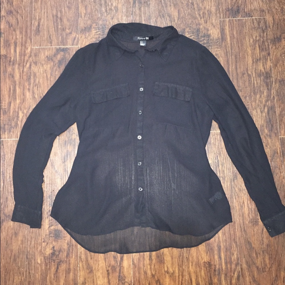 Forever 21 Button Down Blouse